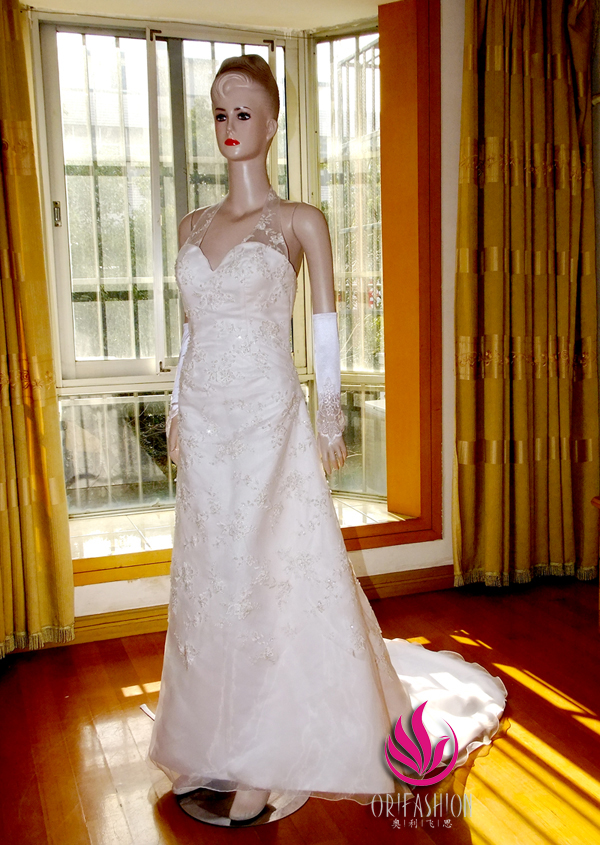 Orifashion HandmadeReal Custom Made Lace Wedding Dress RC118